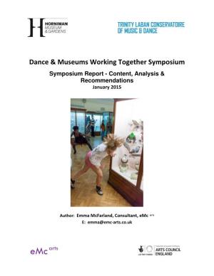 Dance & Museums Working Together Symposium Report