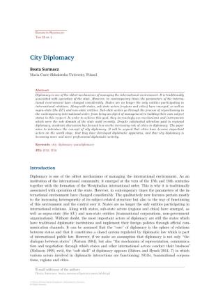 City Diplomacy