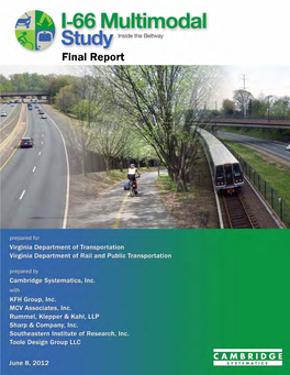 I-66 Multimodal Study Inside the Beltway Final Report (June 8, 2012)