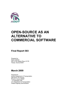 Open Source As an Alternative to Commercial Software