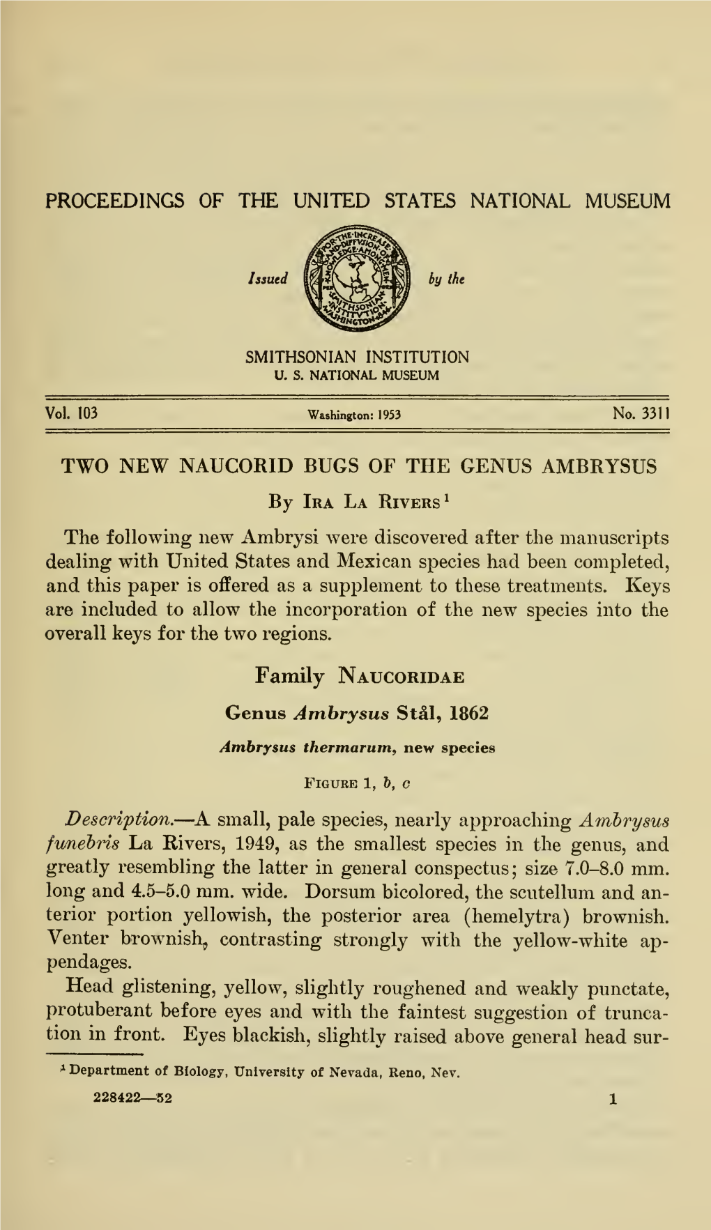 Proceedings of the United States National Museum