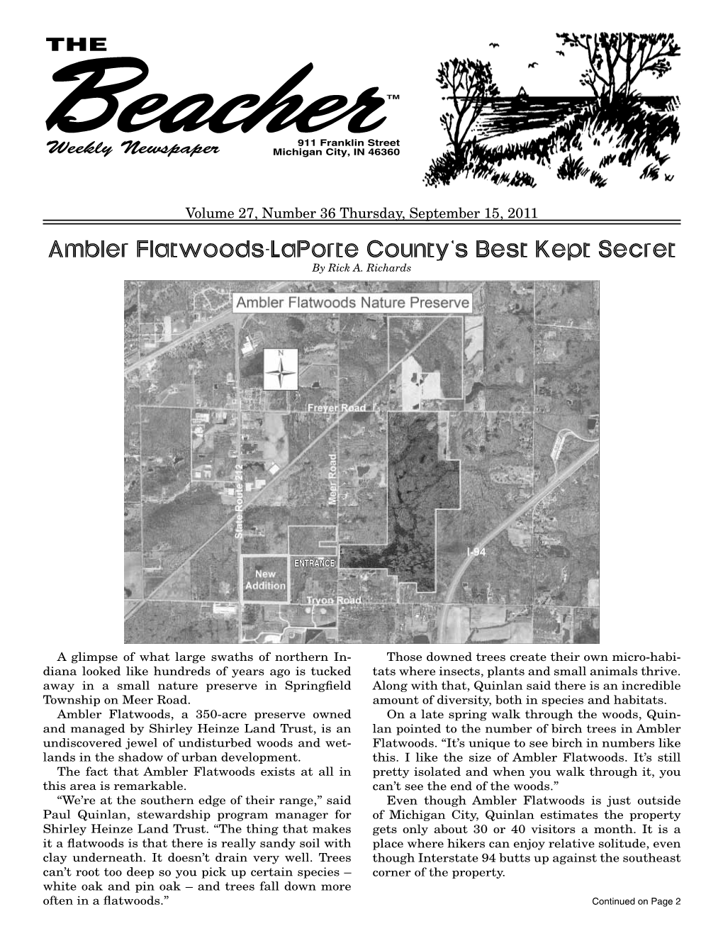 Ambler Flatwoods-Laporte County's Best Kept Secret