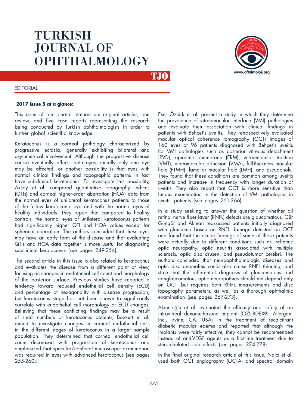 Turkish Journal of Ophthalmology