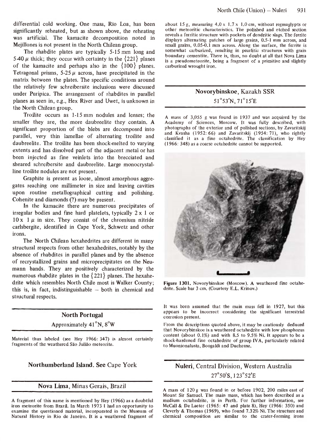 Handbook of Iron Meteorites, Volume 3 (North Portugal – Okahandja)