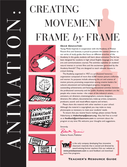 CREATING MOVEMENT FRAME by FRAME
