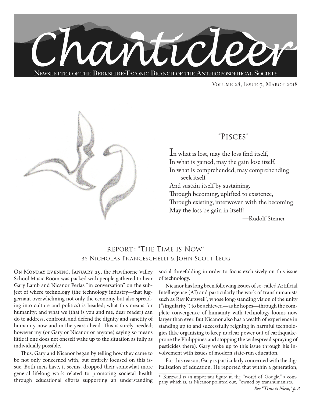 Chanticleer March 2018 “Time Is Now,” Continued from P