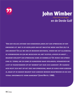 John Wimber • Door Peter Van Beugen En De Derde Golf