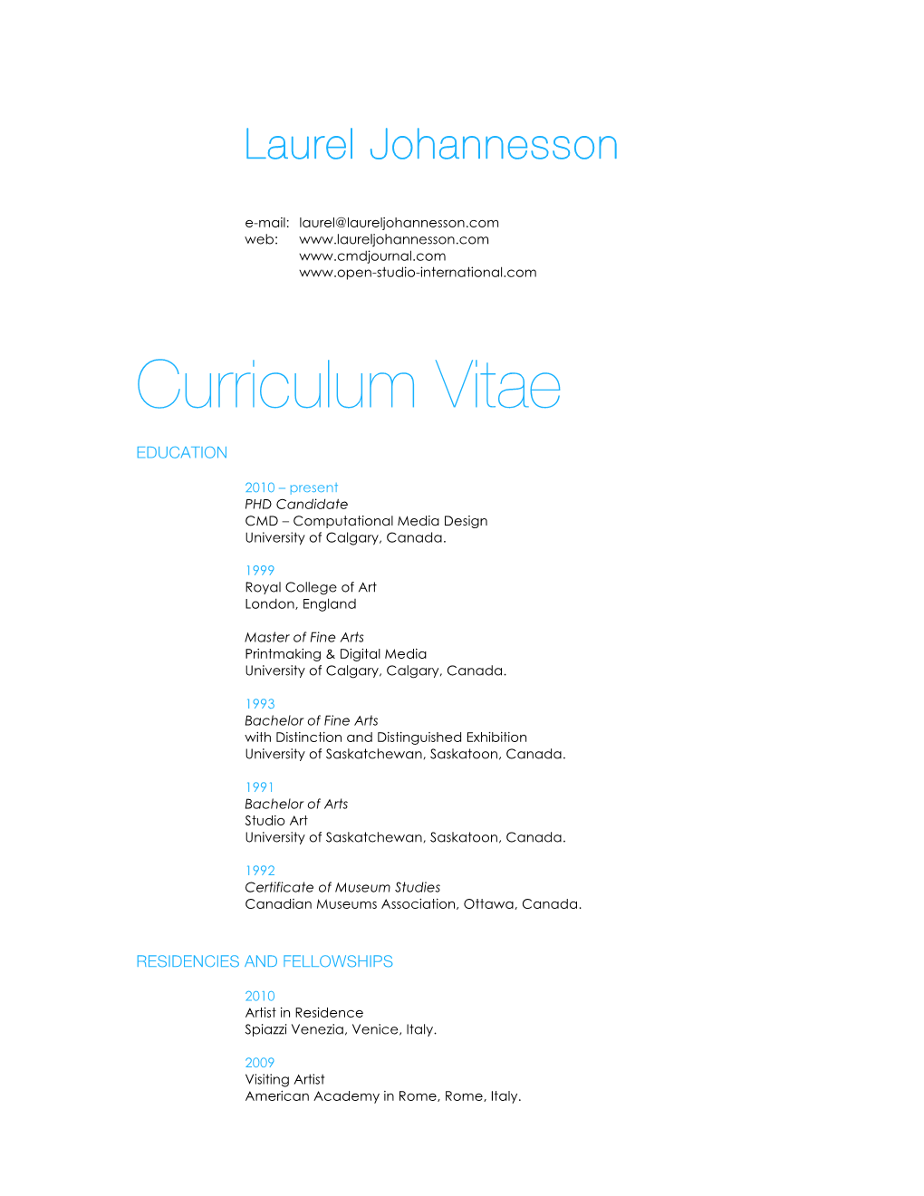 Curriculum Vitae