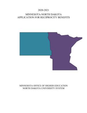 2020-2021 Minnesota-North Dakota Application for Reciprocity Benefits