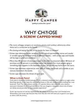 Why Choose a Screw Capped Wine?
