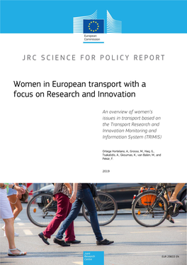 Women in European Transport with a Focus on Research and Innovation