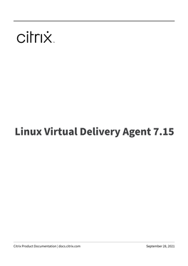 Linux Virtual Delivery Agent 7.15