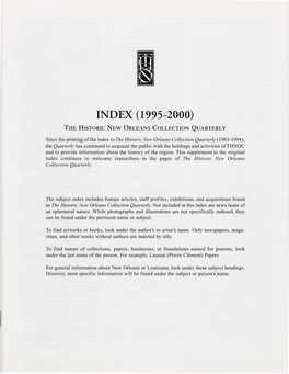Index (1995-2000)