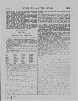 1922. Congressio:N.A.L Record-Senate. 2425