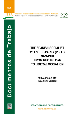 The Spanish Socialist Workers' Party (PSOE)