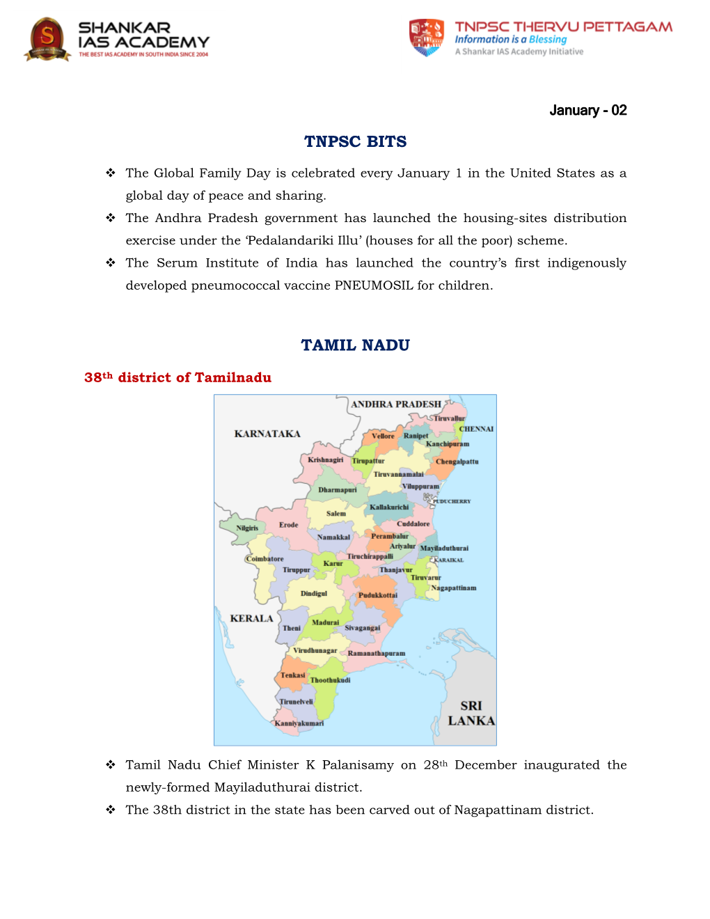 Tnpsc Bits Tamil Nadu