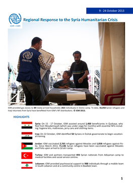 Regional Response to the Syria Humanitarian Crisis 9