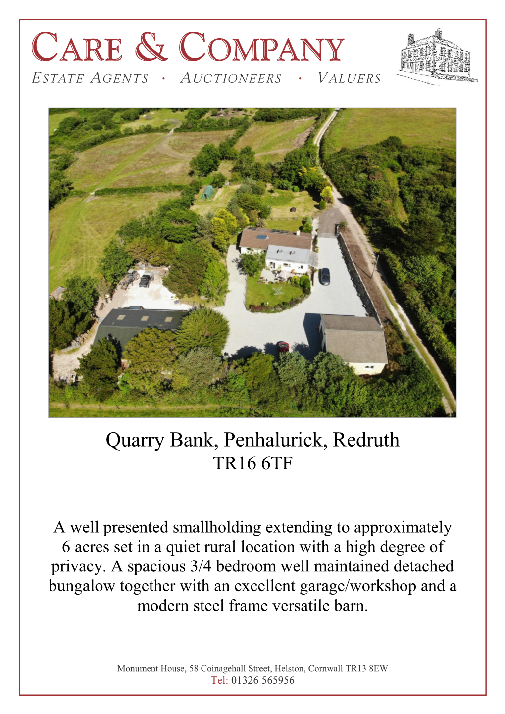 Quarry Bank, Penhalurick, Redruth TR16 6TF