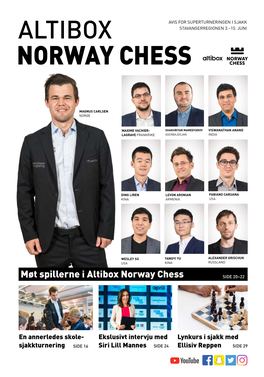 Møt Spillerne I Altibox Norway Chess Side 20–22