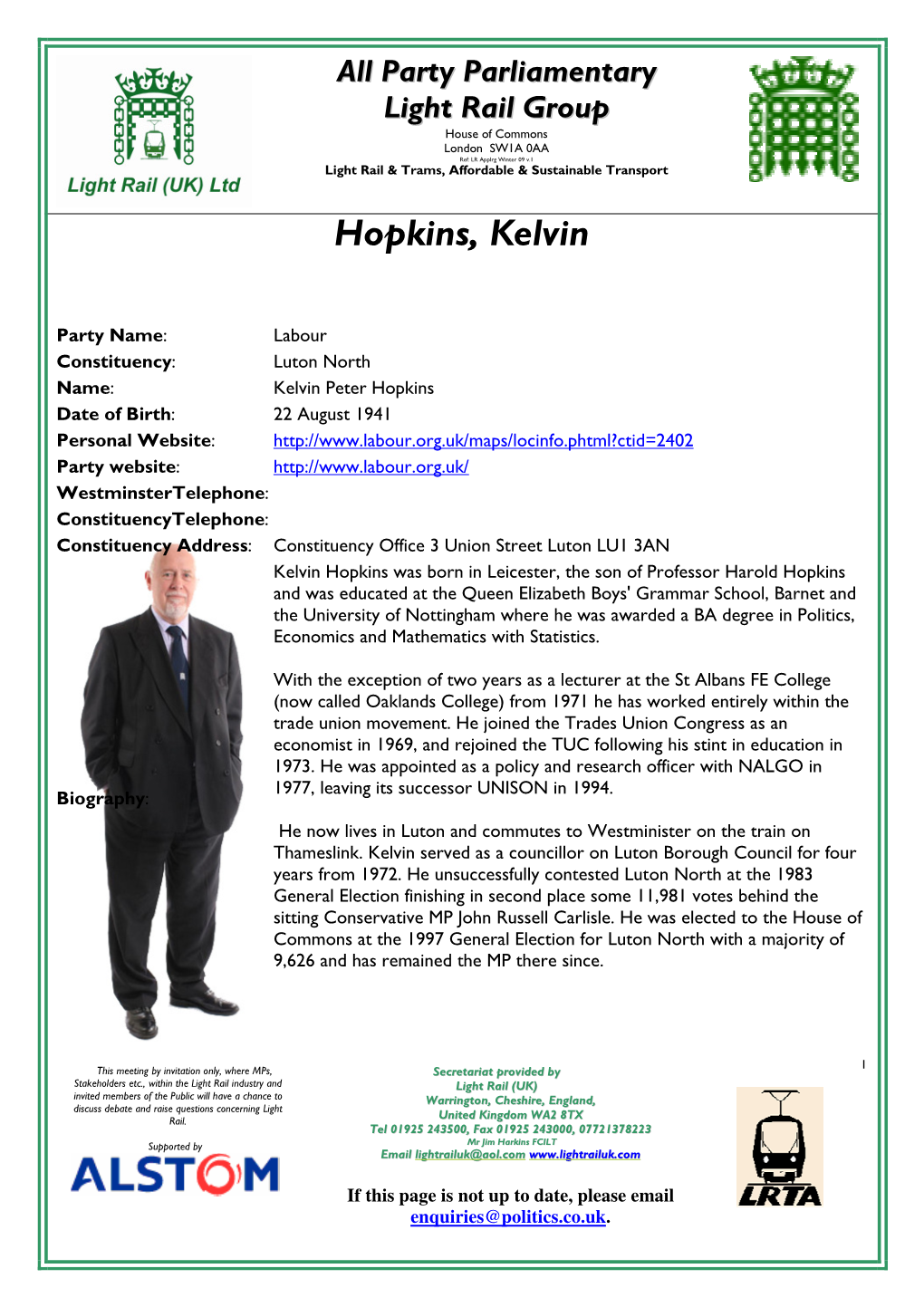 Hopkins, Kelvin