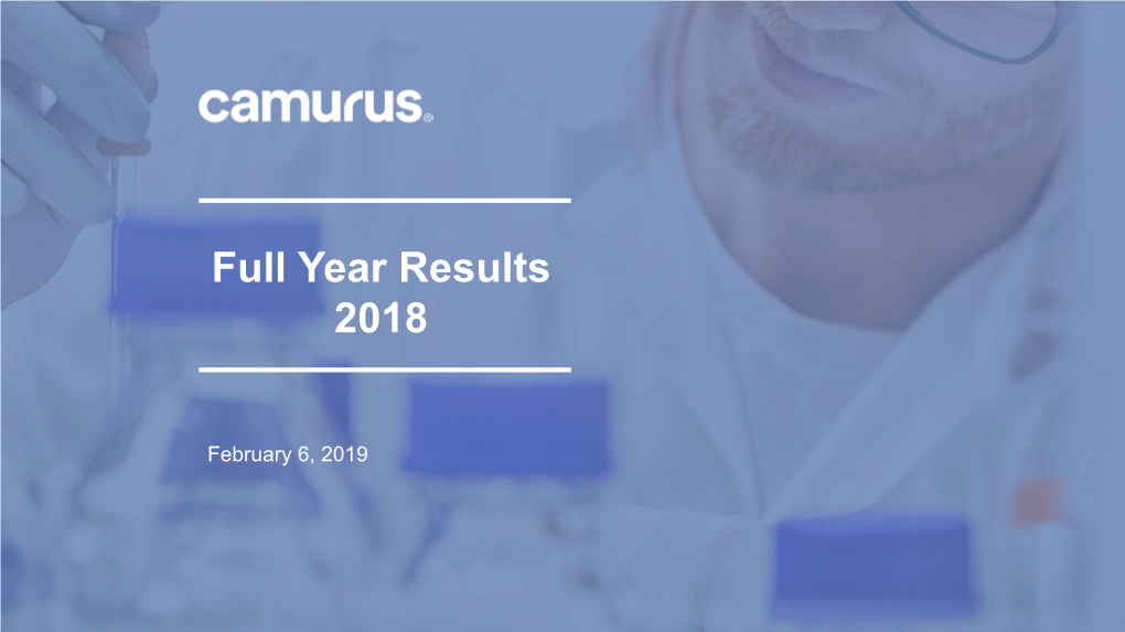 Full Year Results 2018