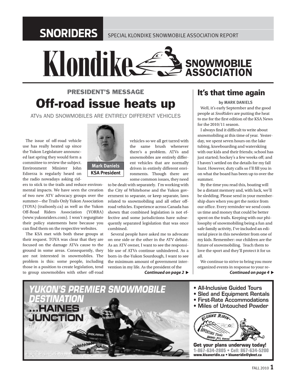 Klondike Newsletter
