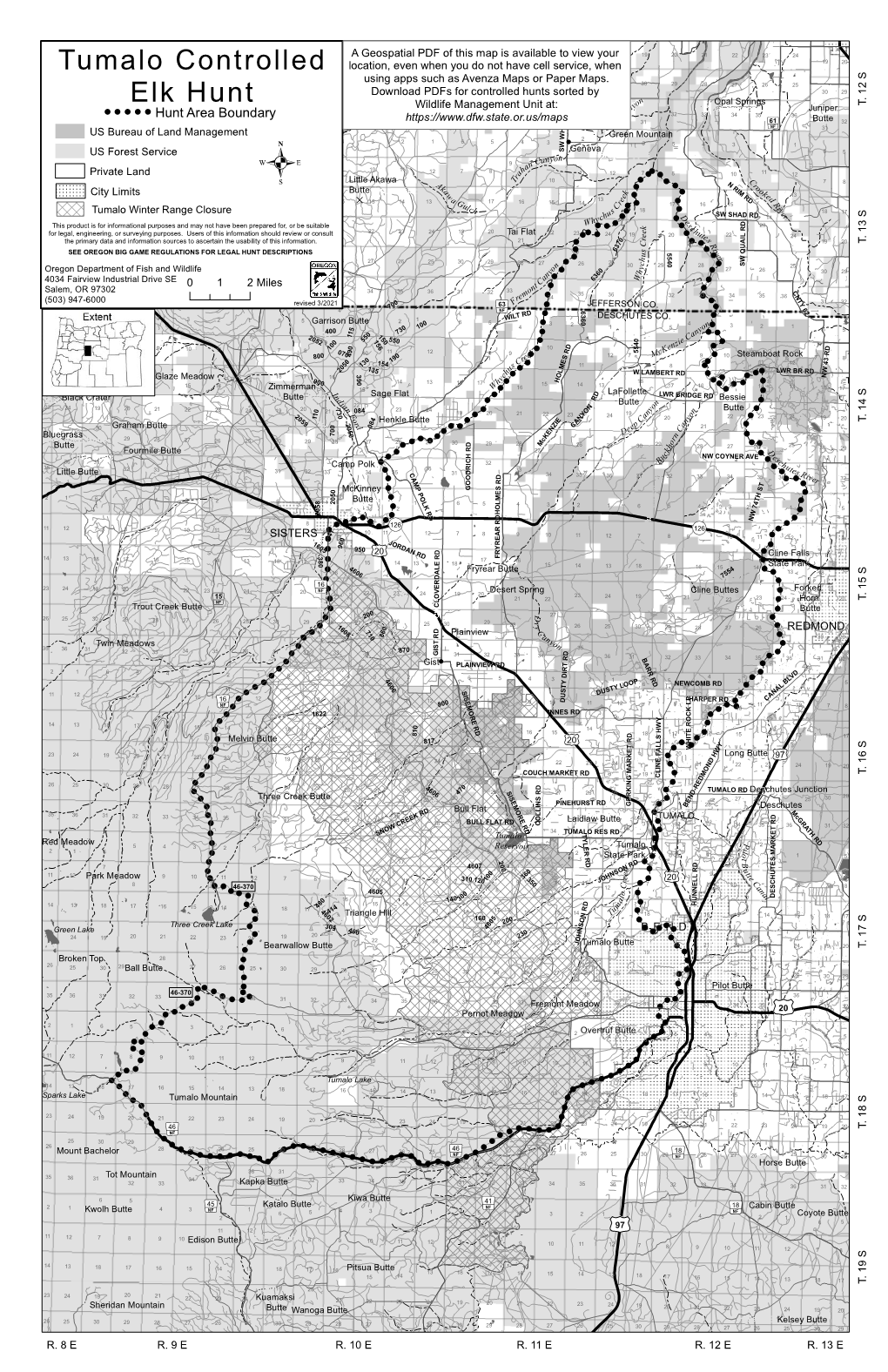 Tumalo Controlled Elk Hunt