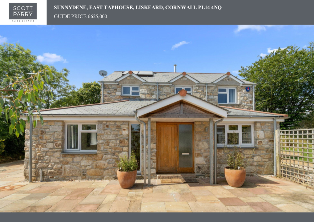Sunnydene, East Taphouse, Liskeard, Cornwall Pl14 4Nq Guide Price £625,000