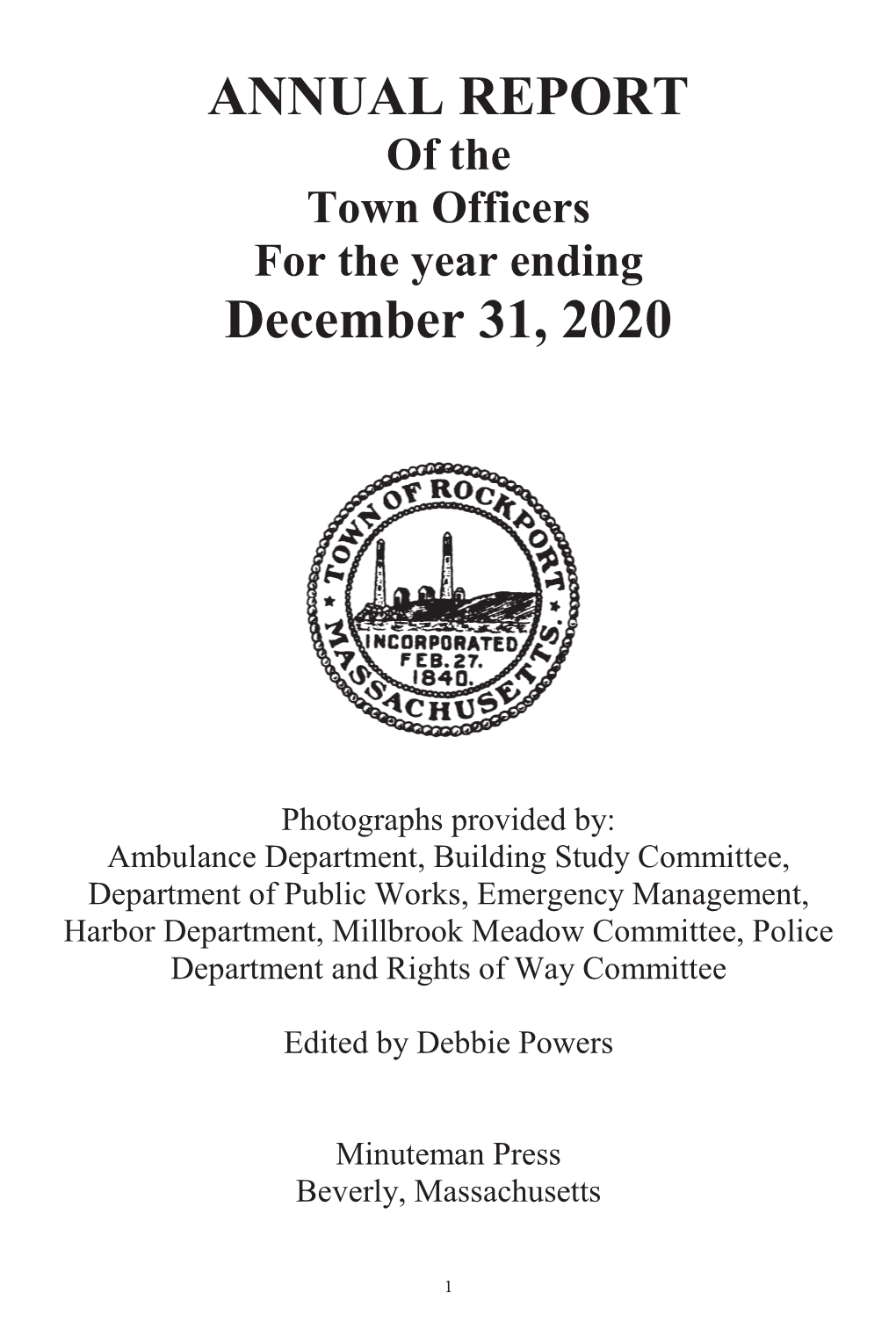 ANNUAL REPORT December 31, 2020