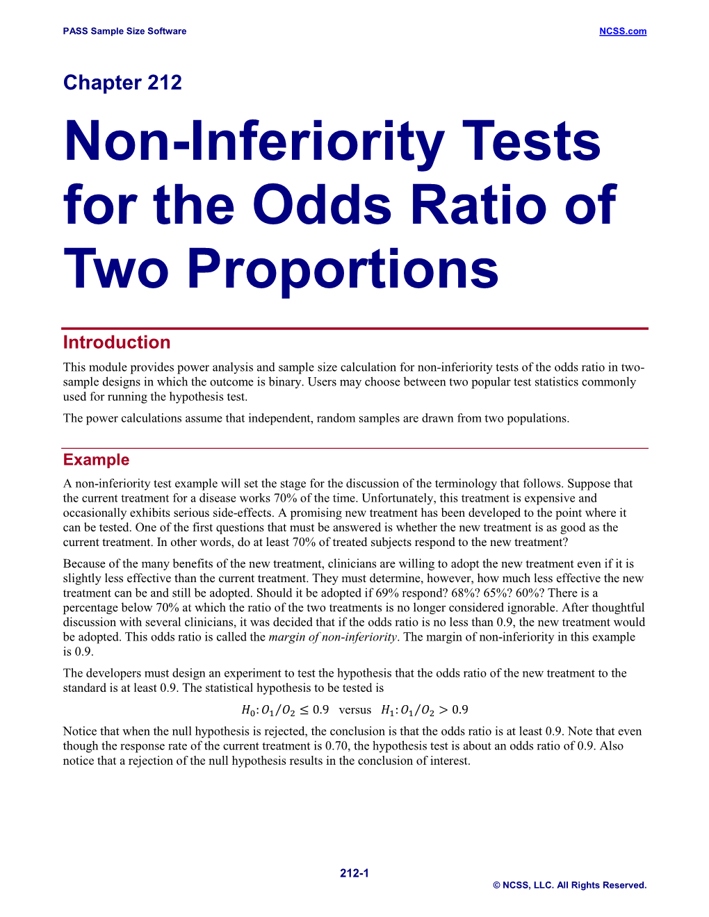 Non-Inferiority Tests for the Odds Ratio of Two Proportions