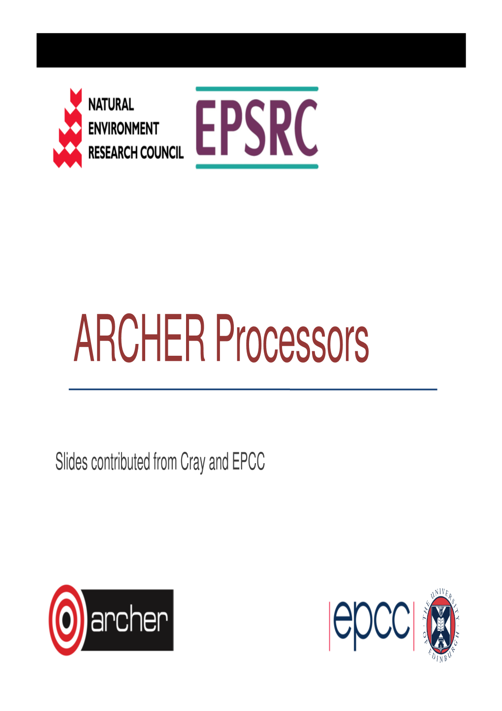 ARCHER Processors