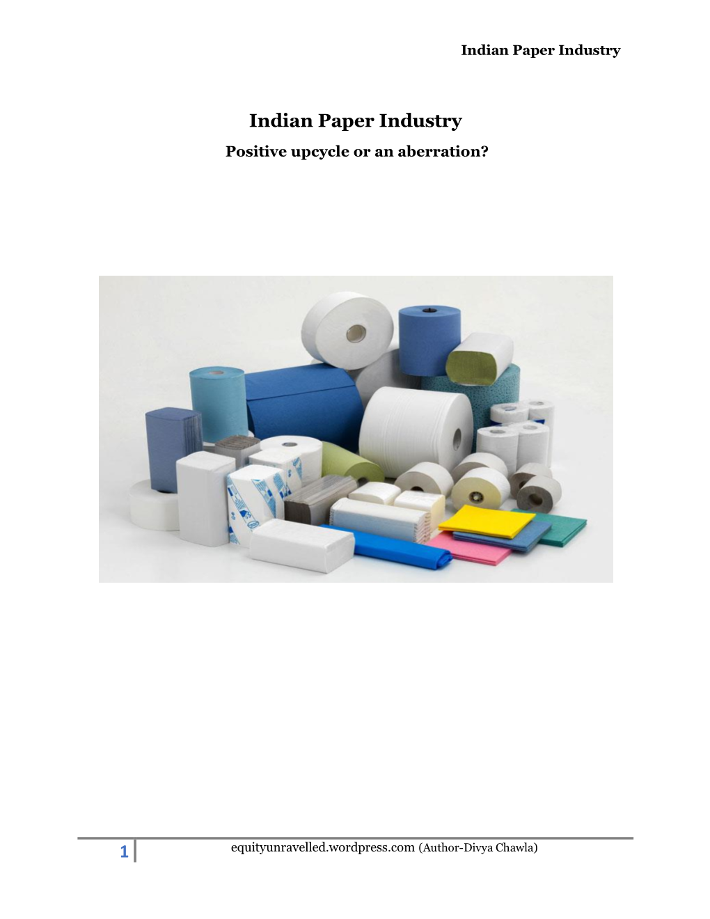 1 Indian Paper Industry
