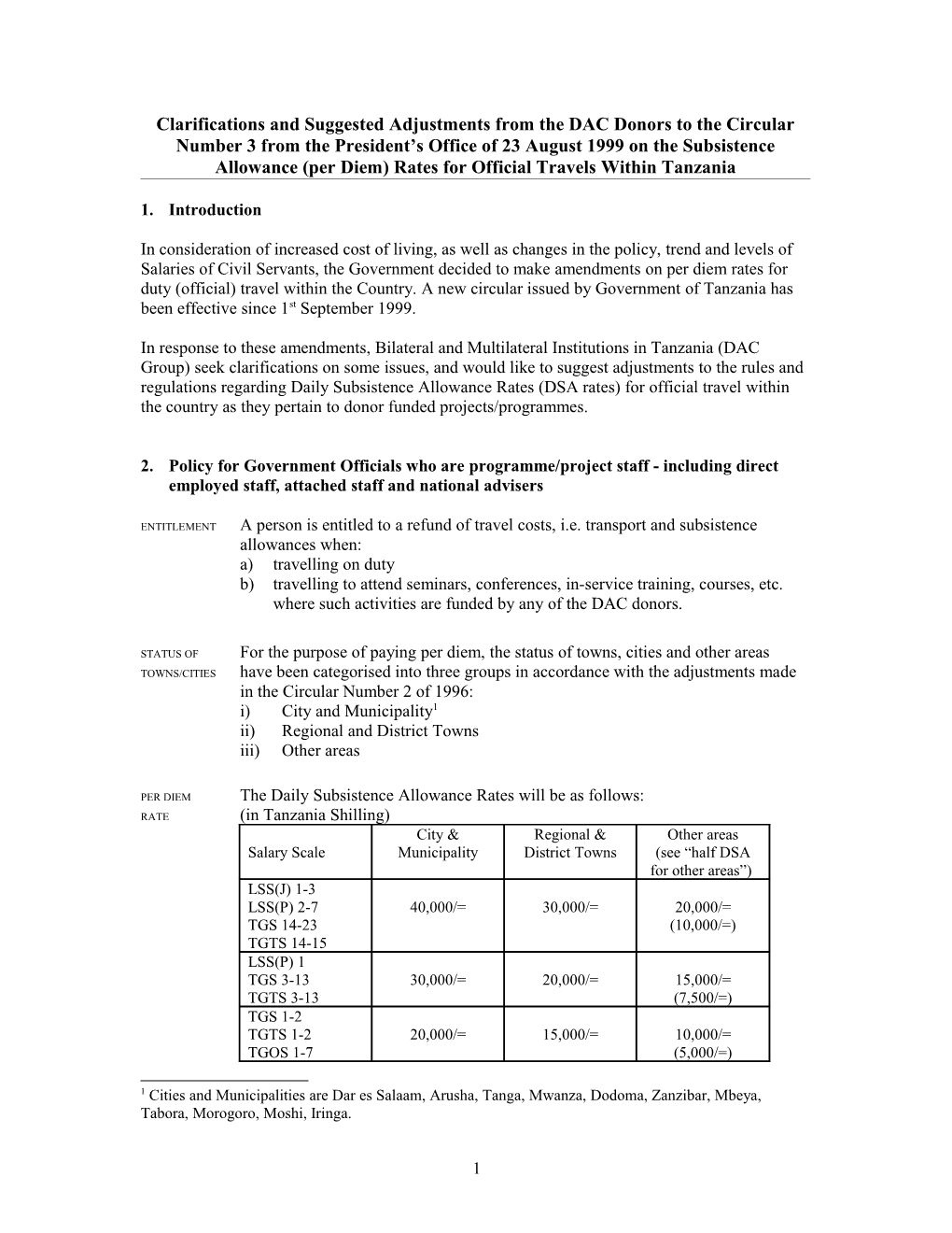 Clarifications and Suggested Amendments to the Circular Number 3 from the President S Office