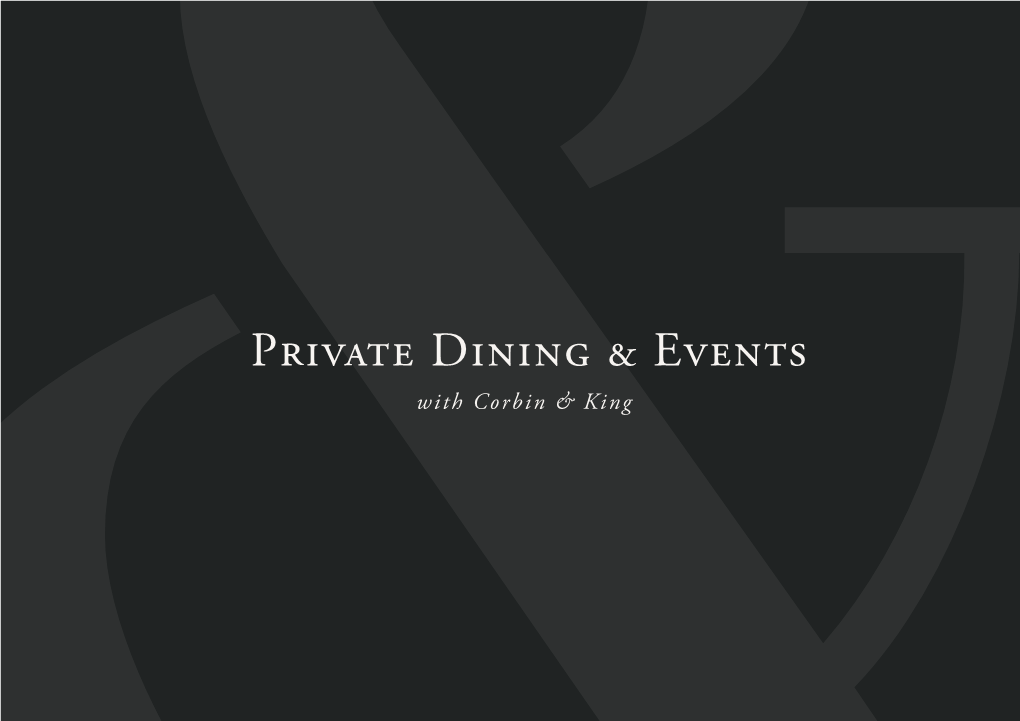 Private Dining & Events