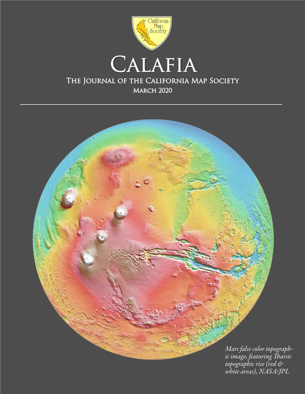 Calafia the Journal of the California Map Society March 2020