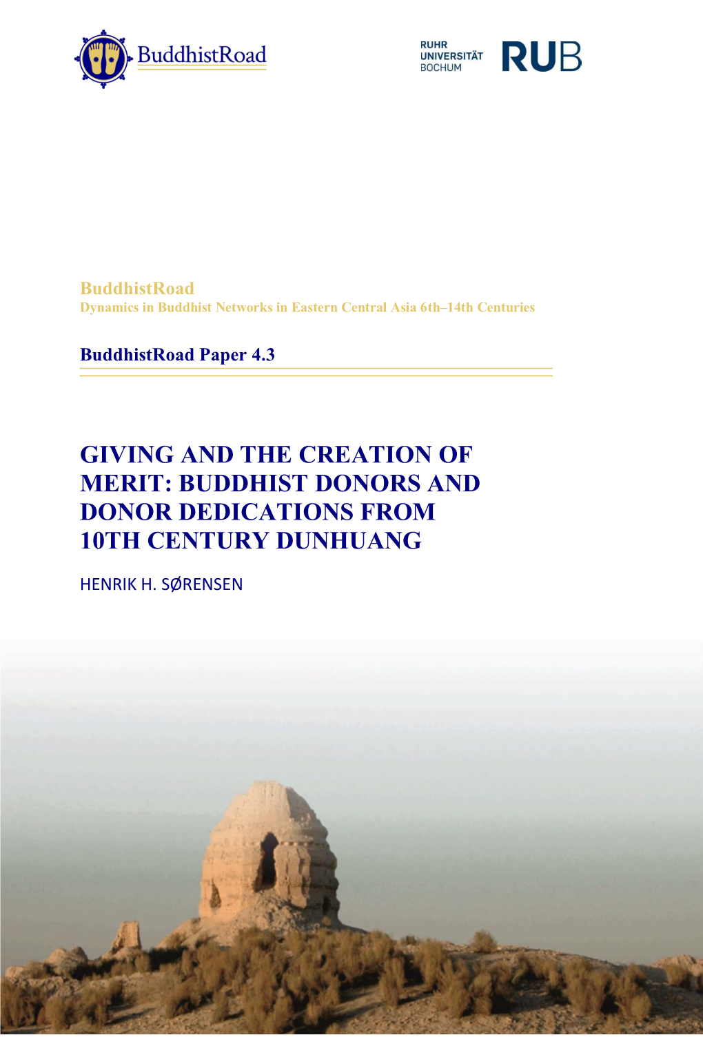 Buddhist Donors and Donor Dedications from 10Th Century Dunhuang