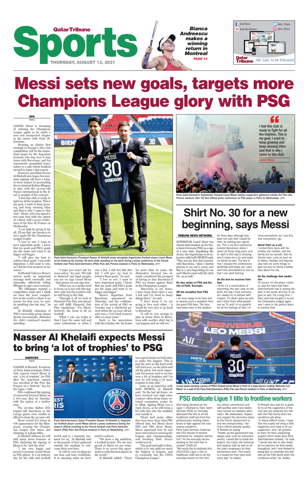 Messi Sets New Goals, Targets More Champions League Glory with PSG