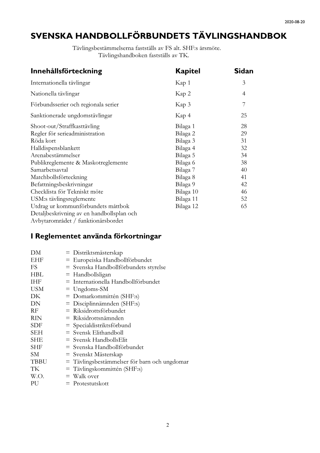 Svenska Handbollförbundets Tävlingshandbok