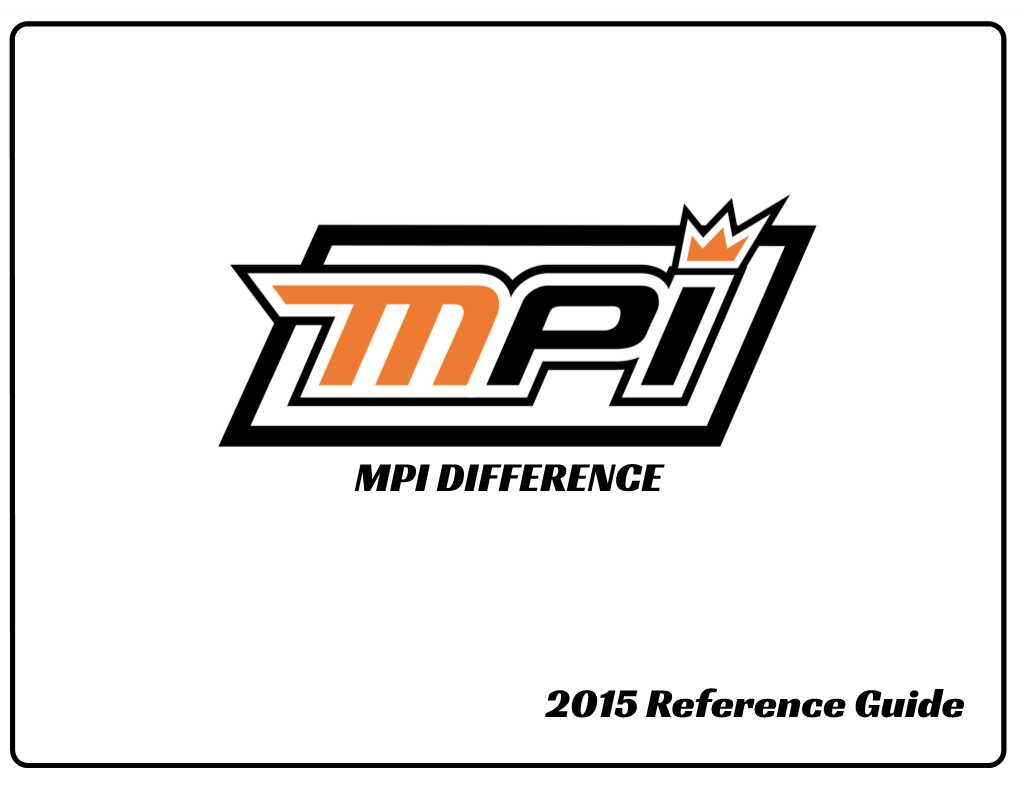 2015 Reference Guide MPI DIFFERENCE