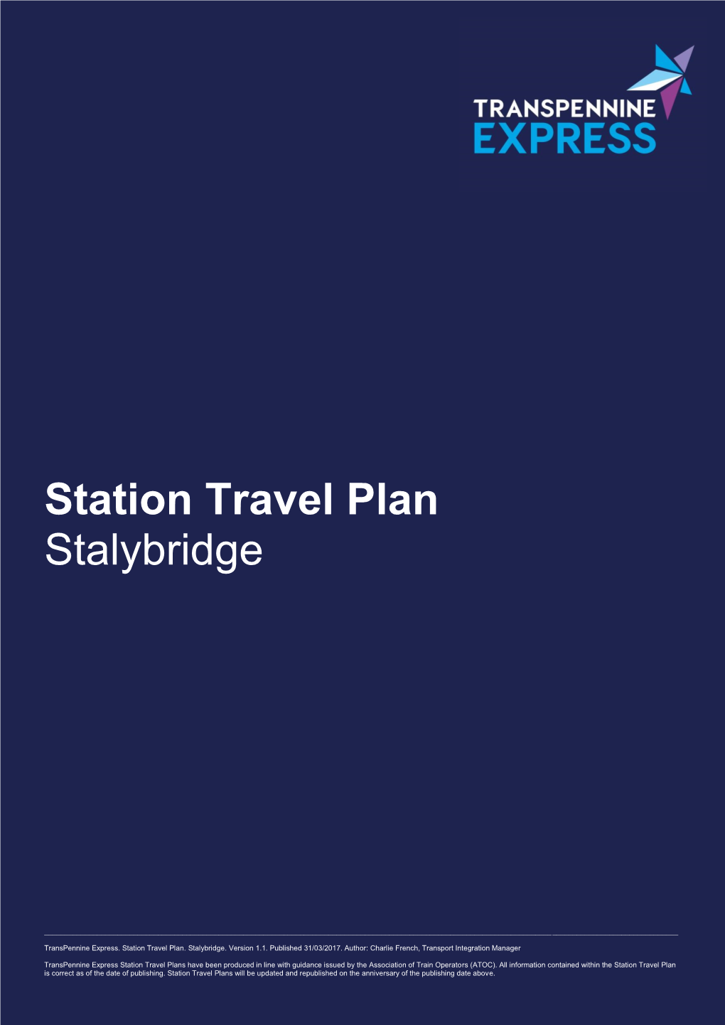 Station Travel Plan Stalybridge