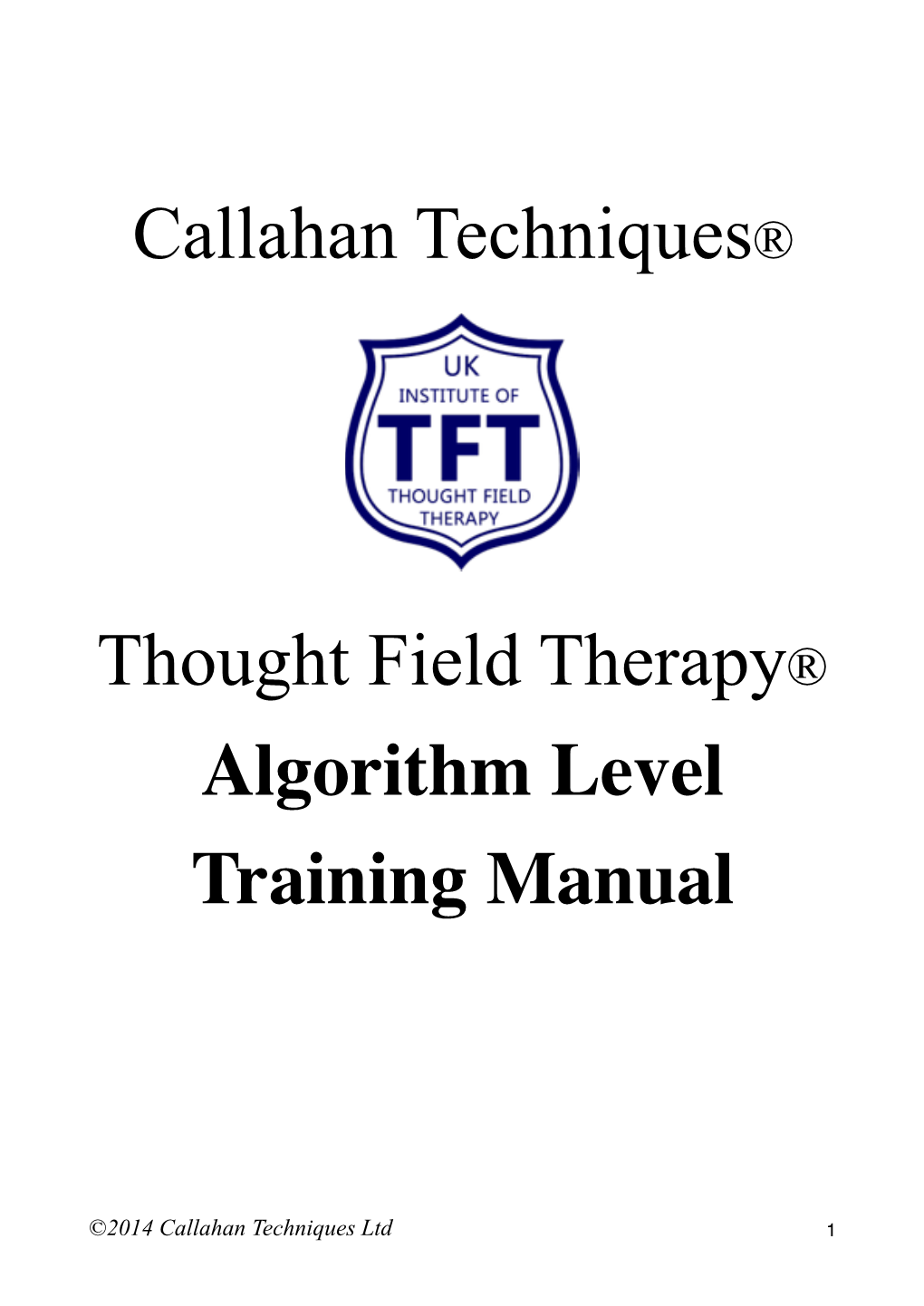 UKTFT- Algorithm Manual