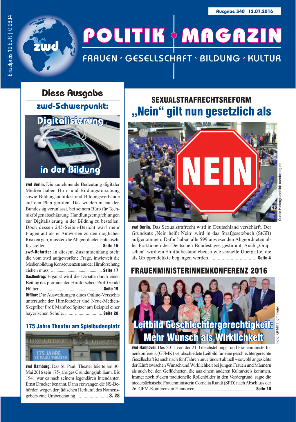 Zwd-POLITIKMAGAZIN 340 Leseprobe.Pdf