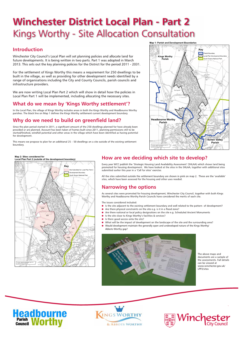 Winchester District Local Plan - Part 2 Kings Worthy - Site Allocation Consultation