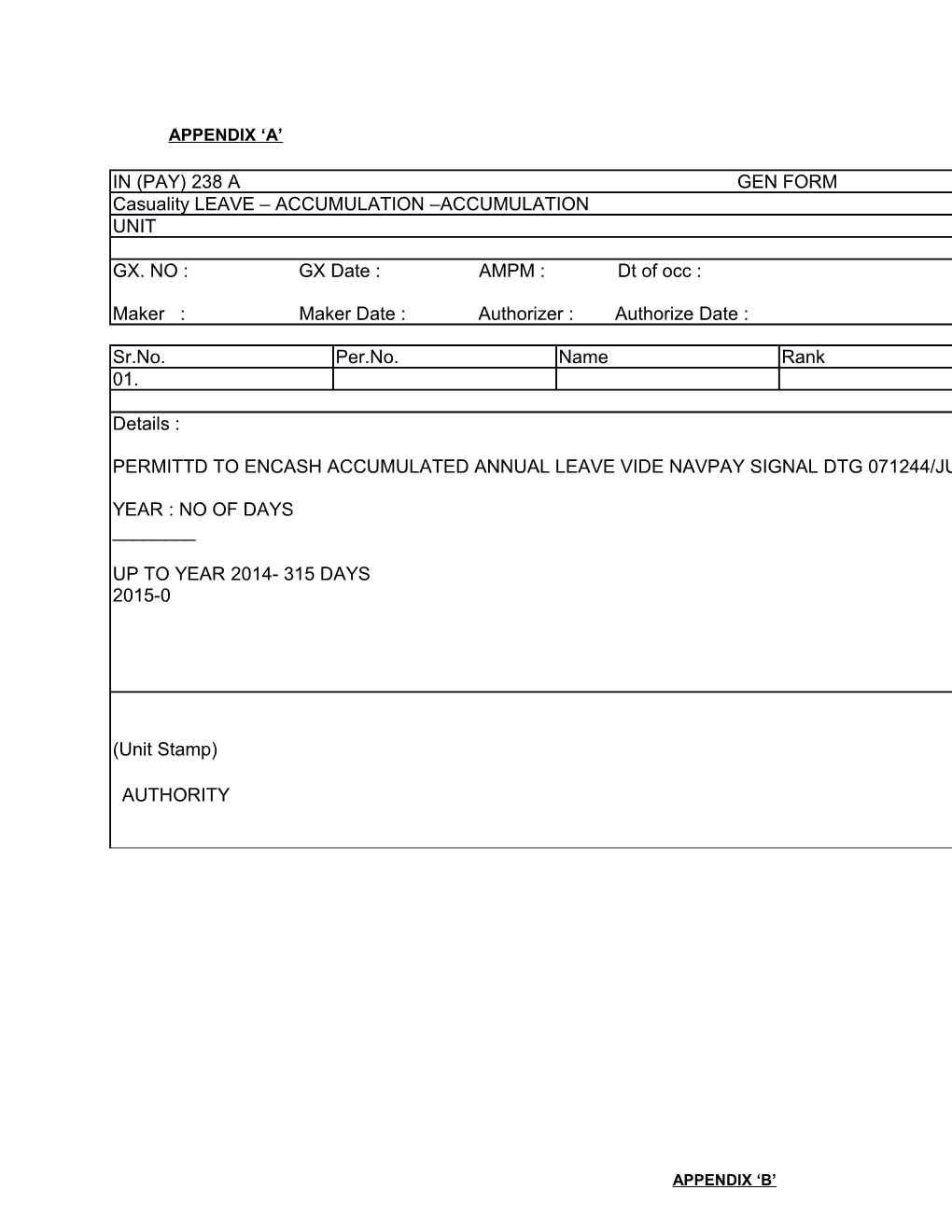 Application for Closing of Dsop Fund Account And