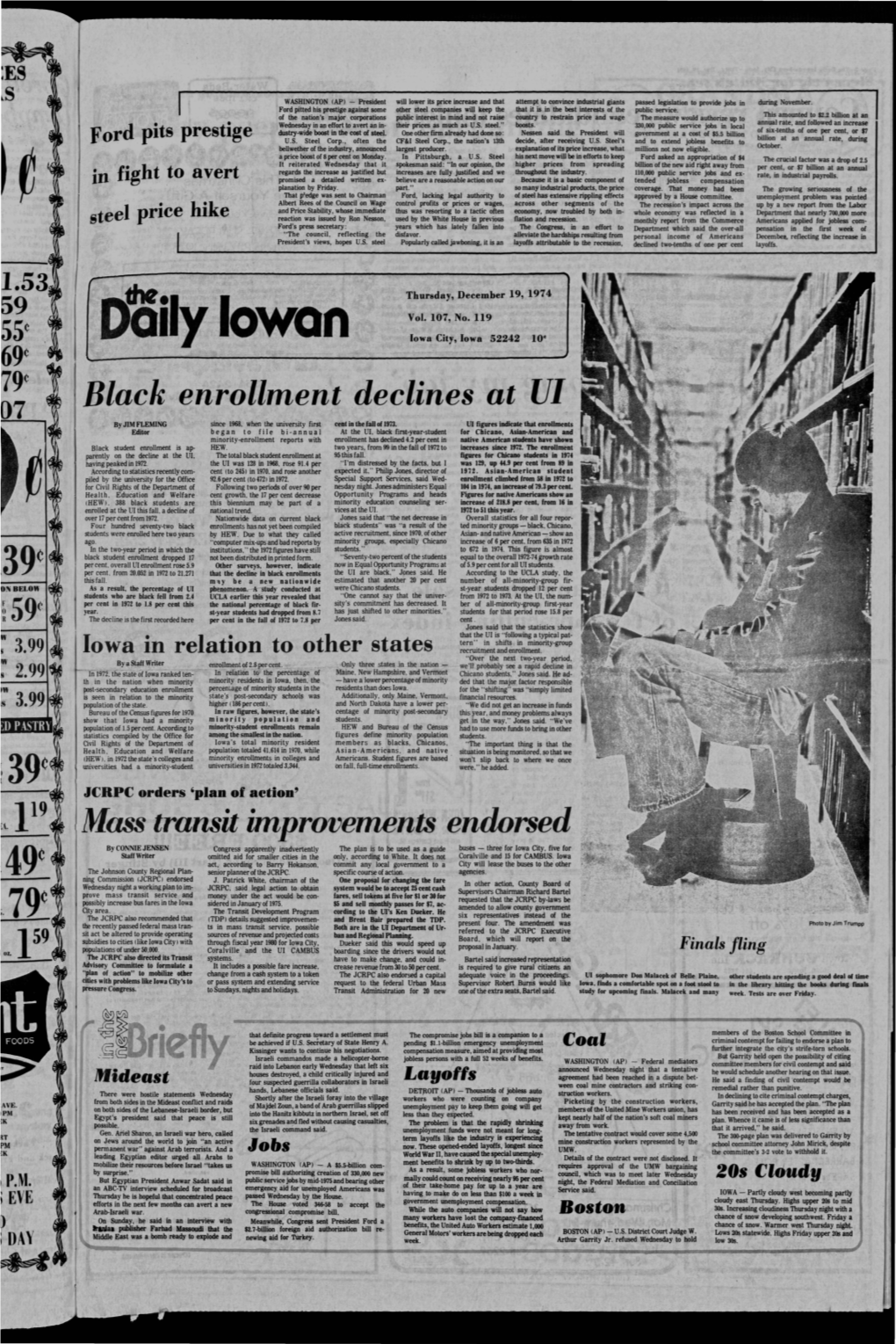 Daily Iowan (Iowa City, Iowa), 1974-12-19