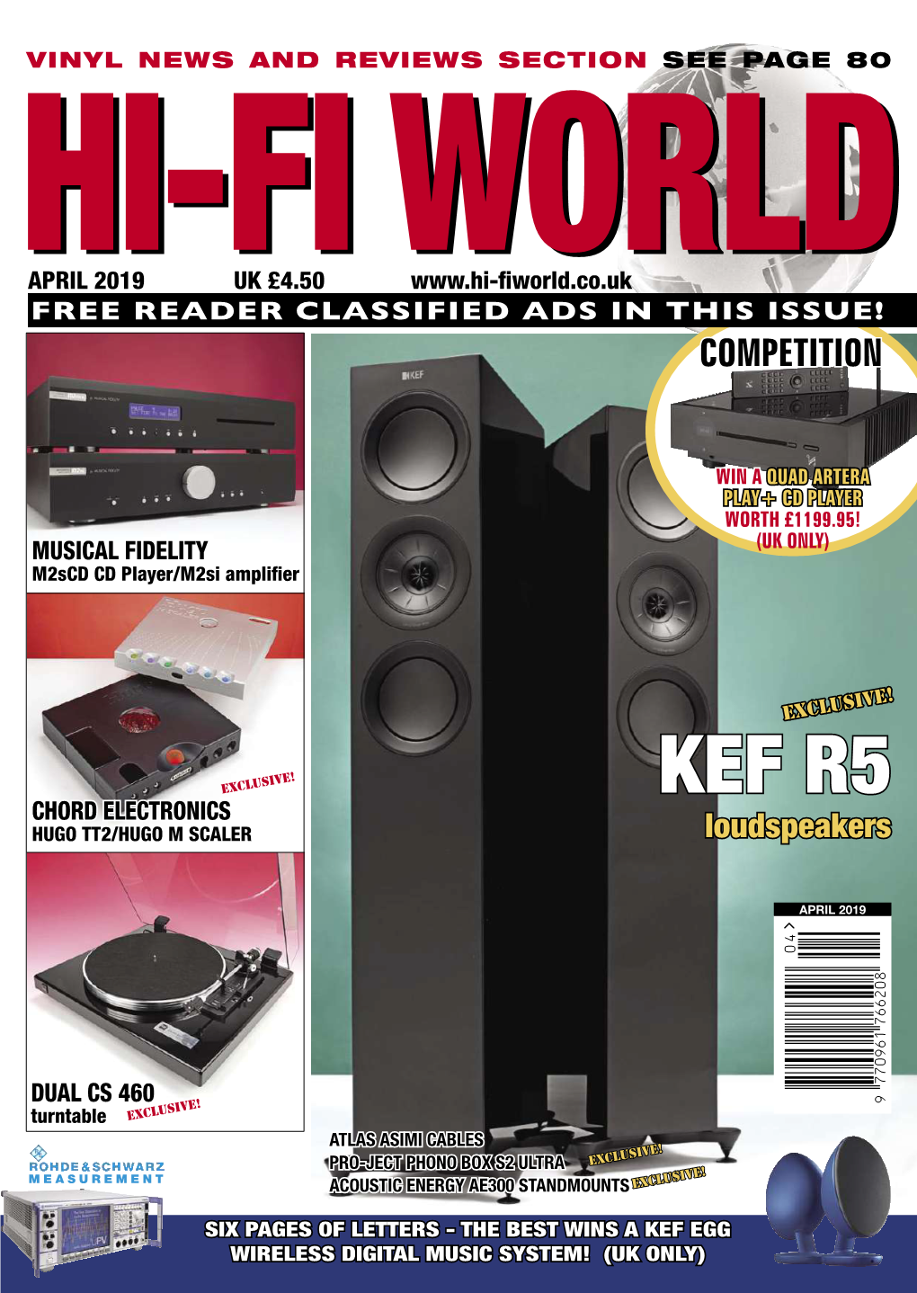 Hi-Fi World Dec 2015 Chord Sarum T Speaker Cable Designed and Built in England by Music Lovers Since Hi-Fi World Dec 2017 1985