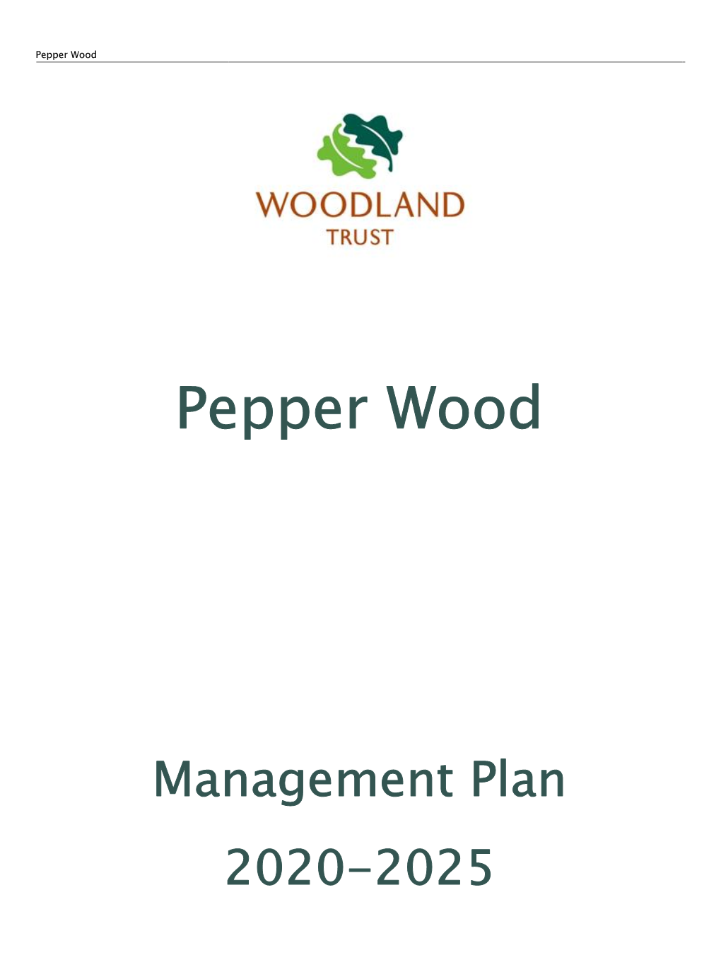 Download Pepper Wood Management Plan PDF (516