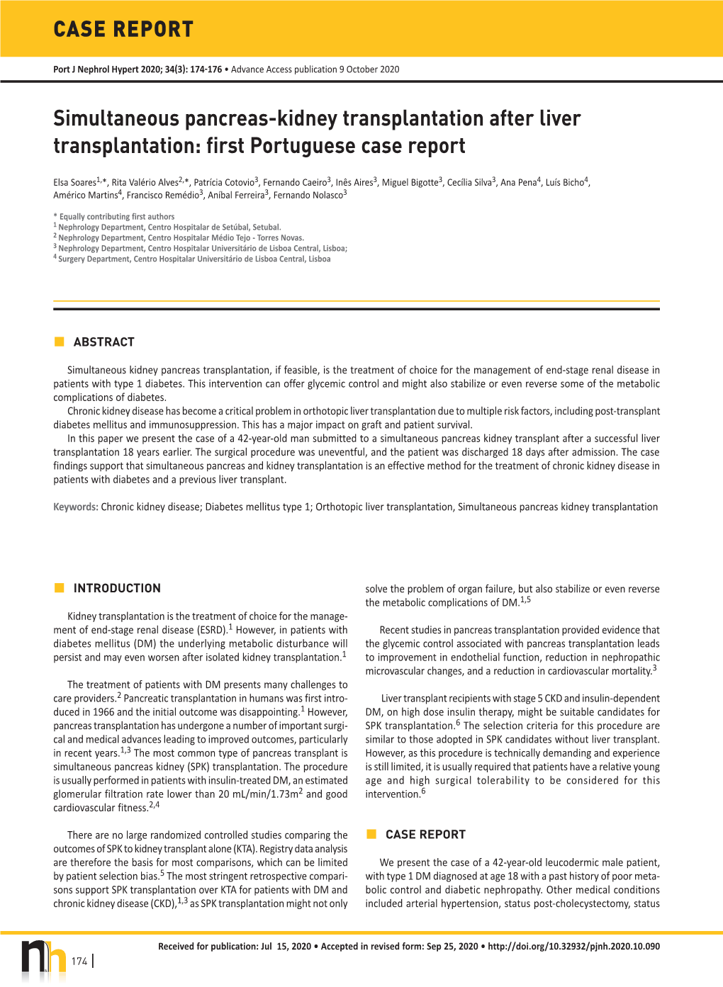 CASE REPORT Simultaneous Pancreas-Kidney Transplantation