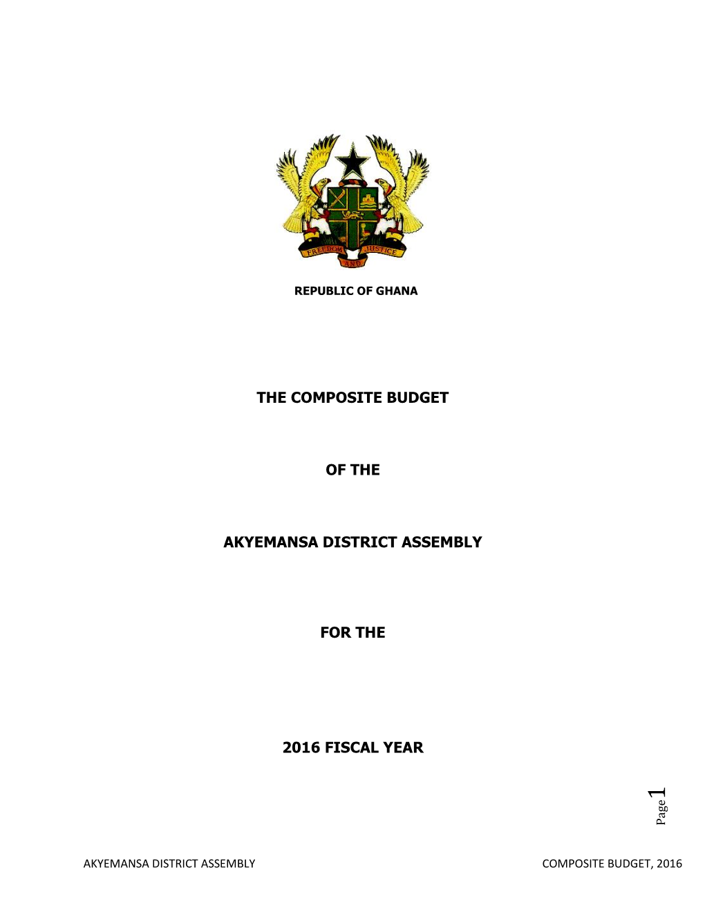 The Composite Budget of the Akyemansa District