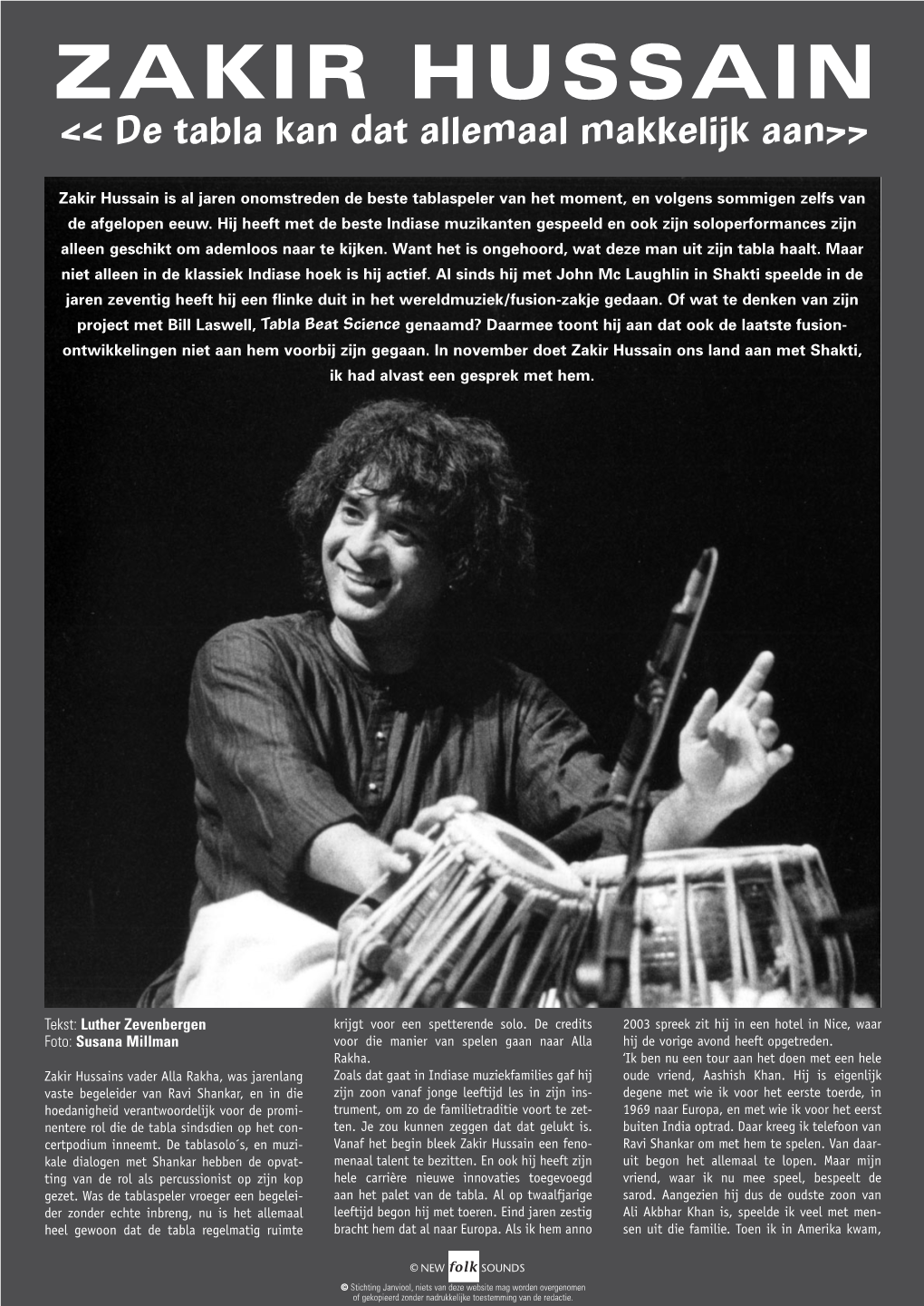 Zakir Hussain, Nfs 87